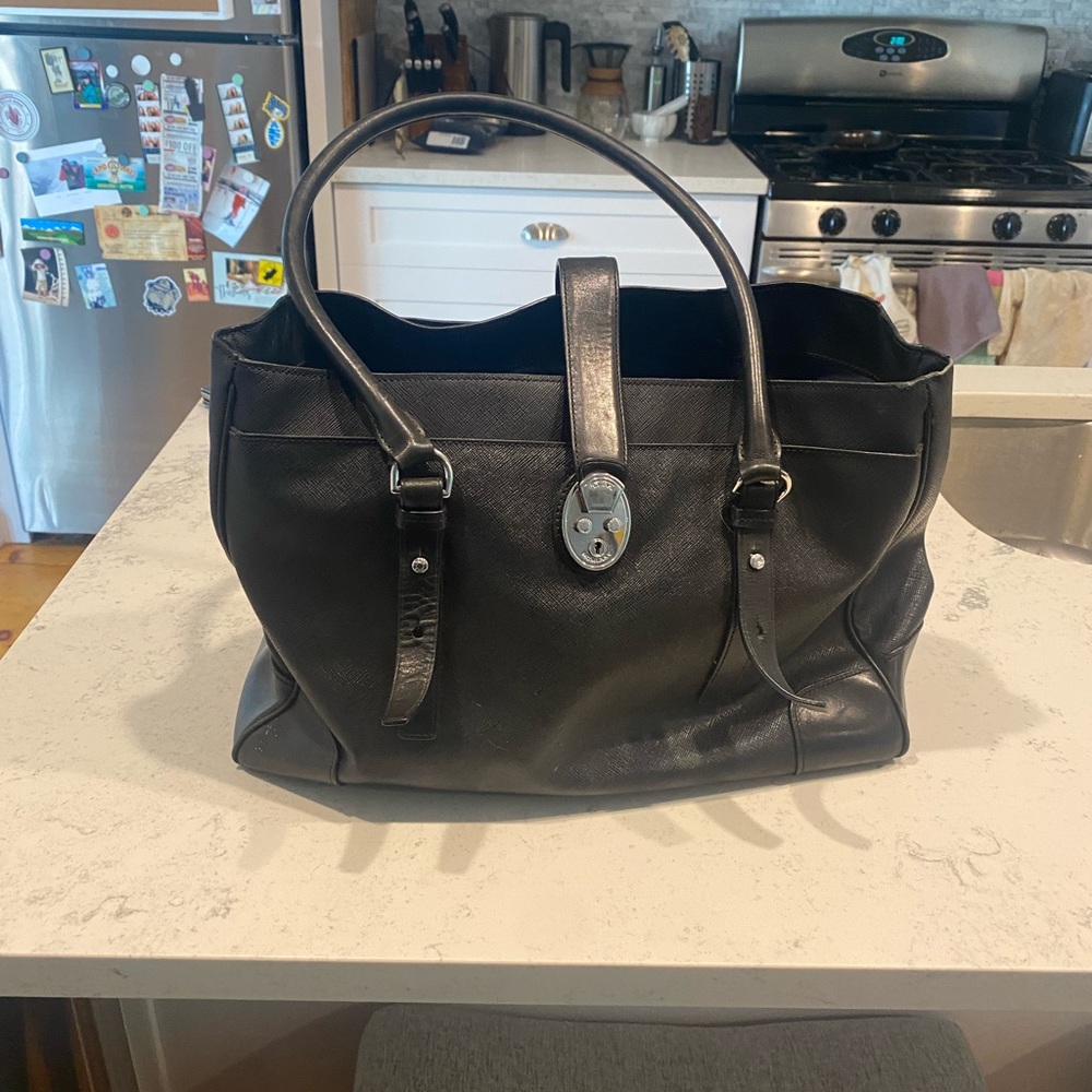 Tumi leather bag